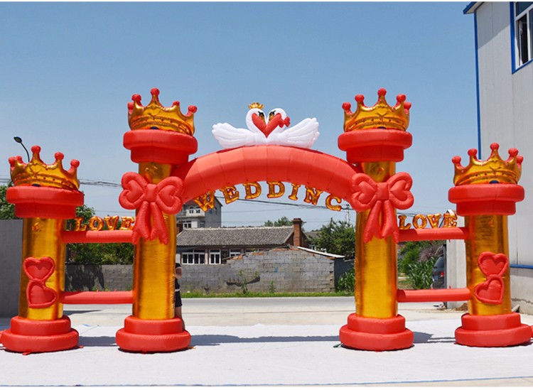 蓬江红色婚庆气模拱门